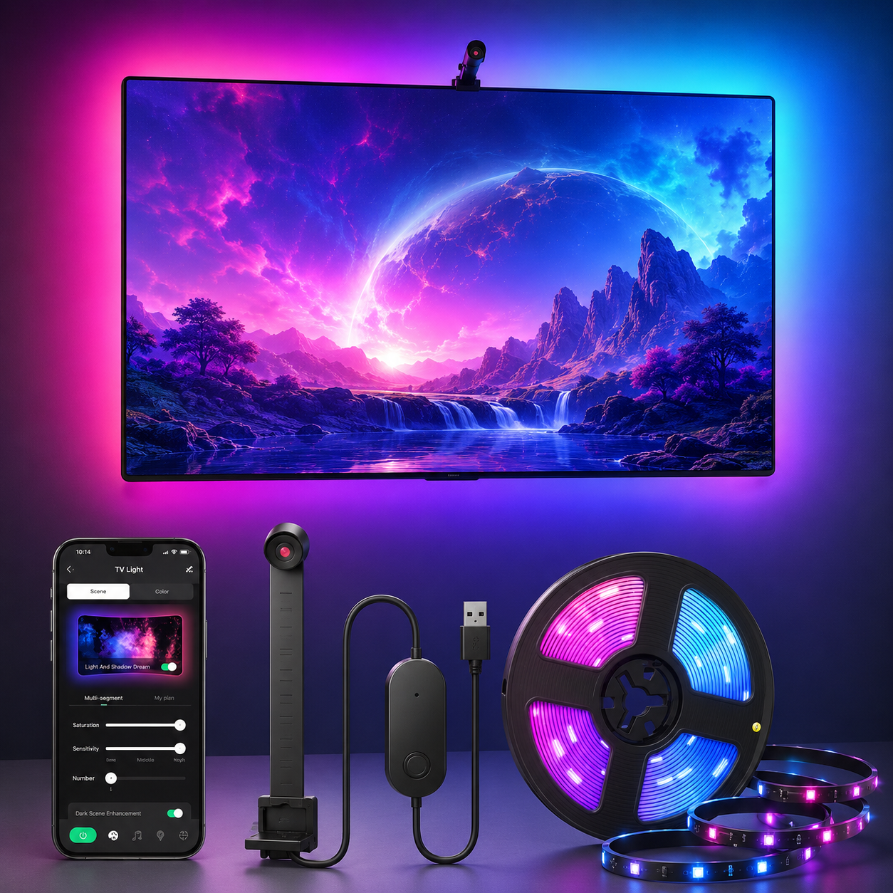 RGBIC Screen Sync LED Backlight
